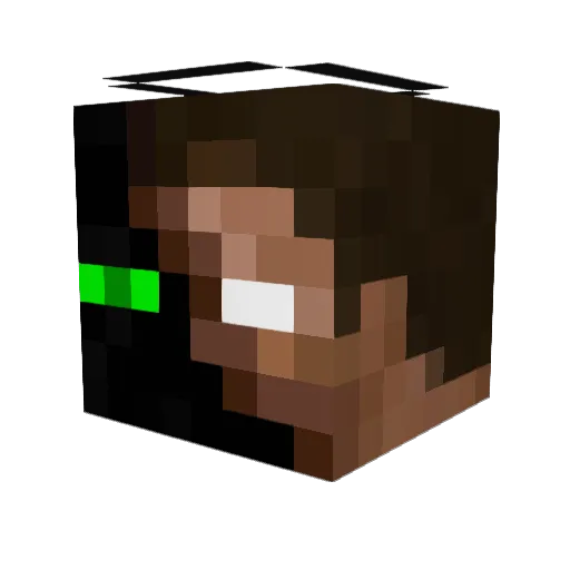 King_AE Minecraft avatar head, 3D render