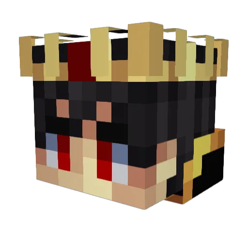 King_Archibald Minecraft avatar head, 3D render