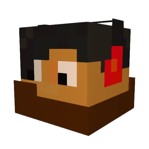 King_Arther136 Minecraft avatar head, 3D render