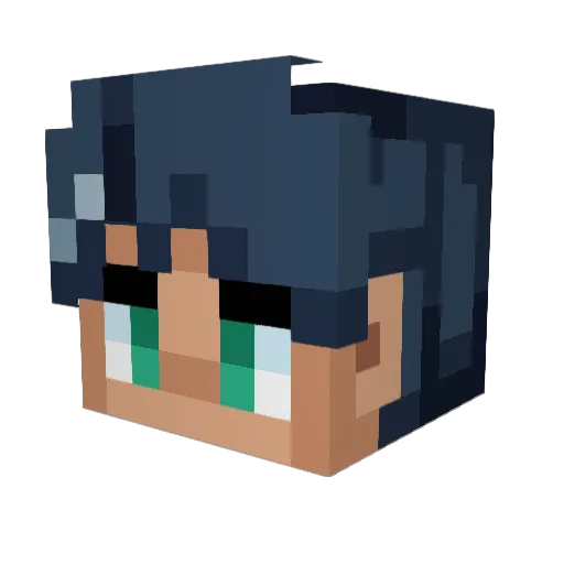 King_Atlas101 Minecraft avatar head, 3D render