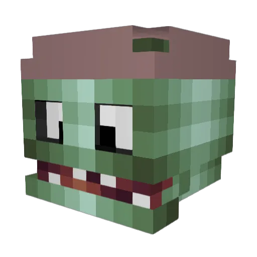 King_Awesomer Minecraft avatar head, 3D render