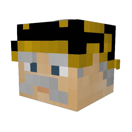 King_Balduin_IV Minecraft avatar head, 3D render