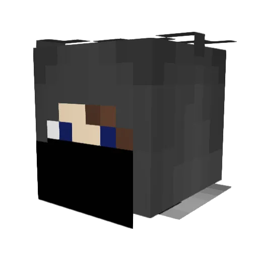 King_Basilisk Minecraft avatar head, 3D render