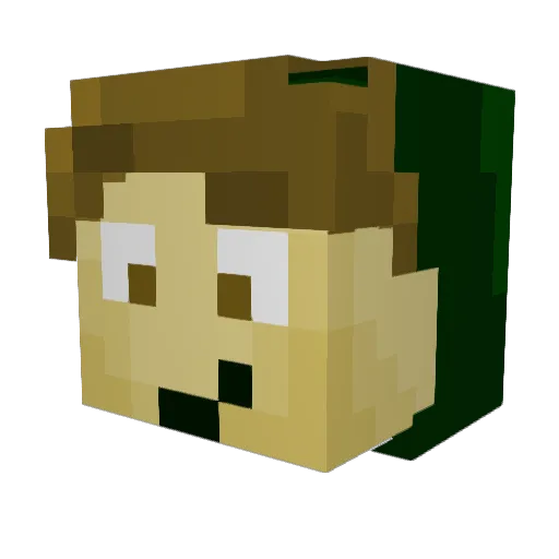 King_BenIV Minecraft avatar head, 3D render