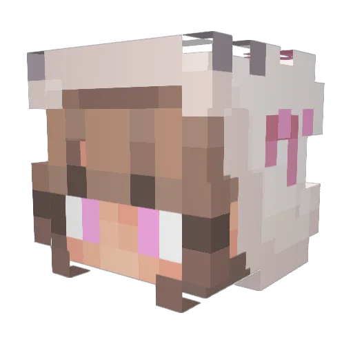 King_Benevolence Minecraft avatar head, 3D render