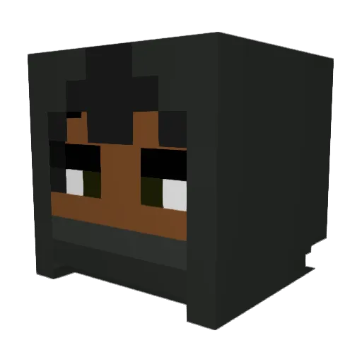 King_Canna Minecraft avatar head, 3D render
