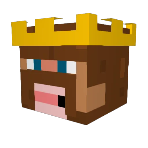 King_Commander Minecraft avatar head, 3D render