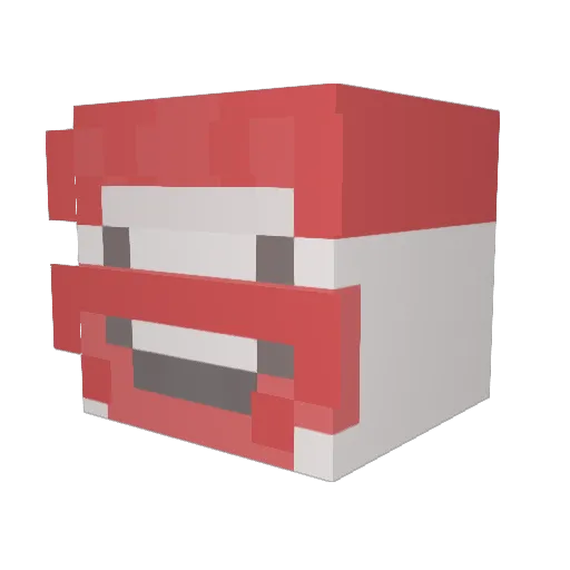 King_Cotton Minecraft avatar head, 3D render