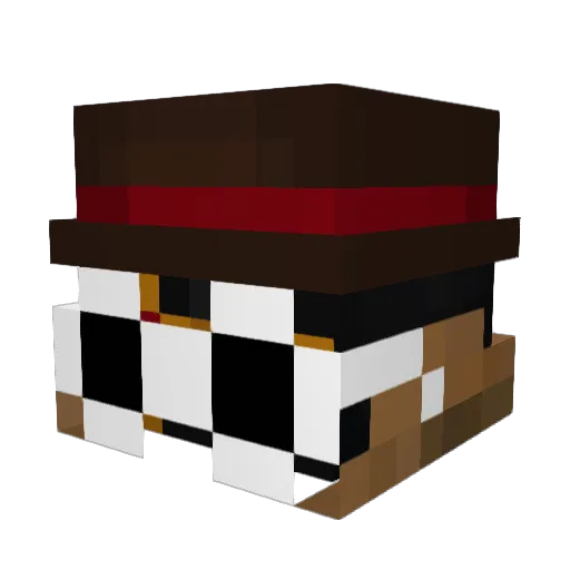 King_Cow101 Minecraft avatar head, 3D render