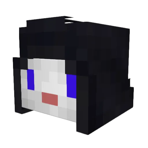 King_Cuddles Minecraft avatar head, 3D render