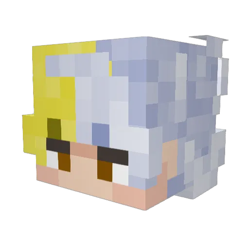 King_D0GE Minecraft avatar head, 3D render