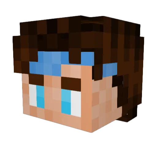 King_DeDeDck Minecraft avatar head, 3D render