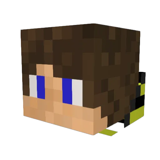 King_Deadshot Minecraft avatar head, 3D render