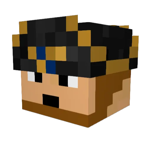 King_Devan Minecraft avatar head, 3D render