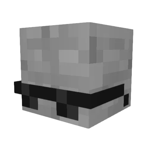 King_Drip Minecraft avatar head, 3D render