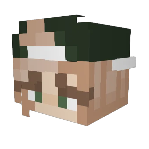King_Ella Minecraft avatar head, 3D render