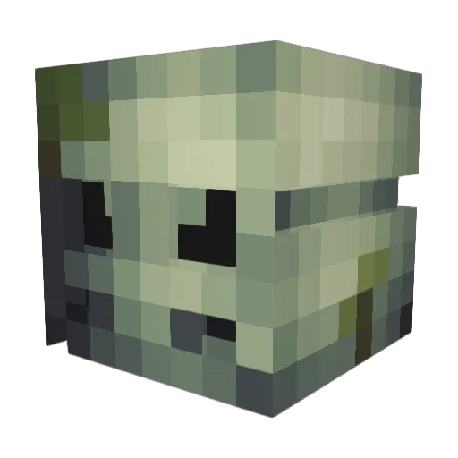 King_Engine Minecraft avatar head, 3D render