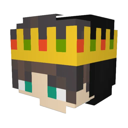King_Gamer2209 Minecraft avatar head, 3D render