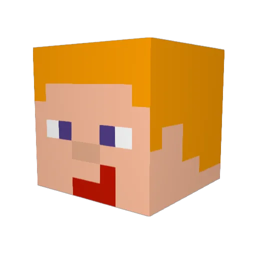 King_George_IV Minecraft avatar head, 3D render