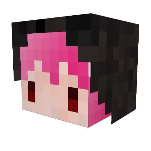King_Ghost Minecraft avatar head, 3D render