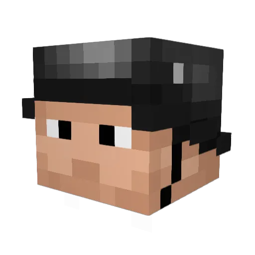 King_Harris Minecraft avatar head, 3D render