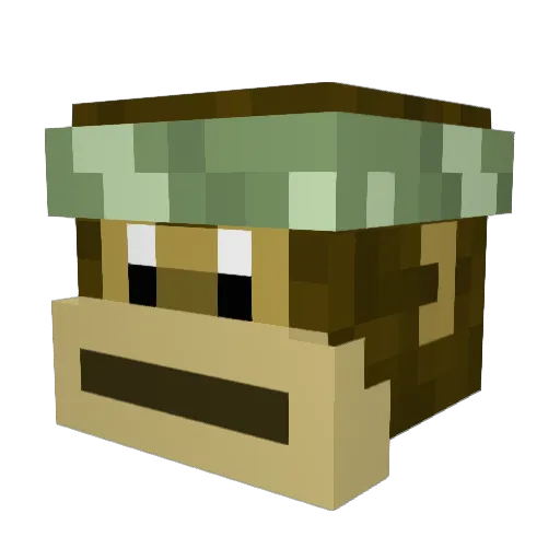 King_Hernii Minecraft avatar head, 3D render