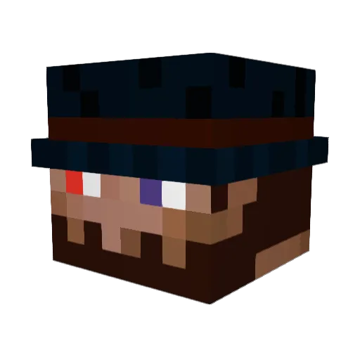 King_Holden Minecraft avatar head, 3D render