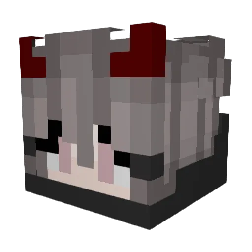 King_Jeffie_ Minecraft avatar head, 3D render
