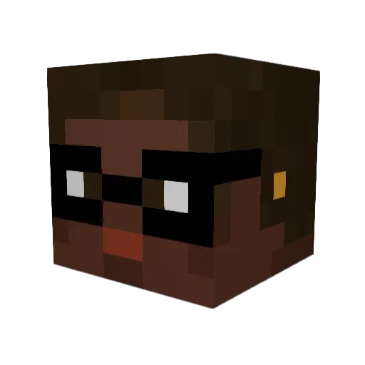 King_Jive Minecraft avatar head, 3D render