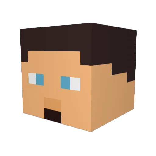 King_Julien30 Minecraft avatar head, 3D render
