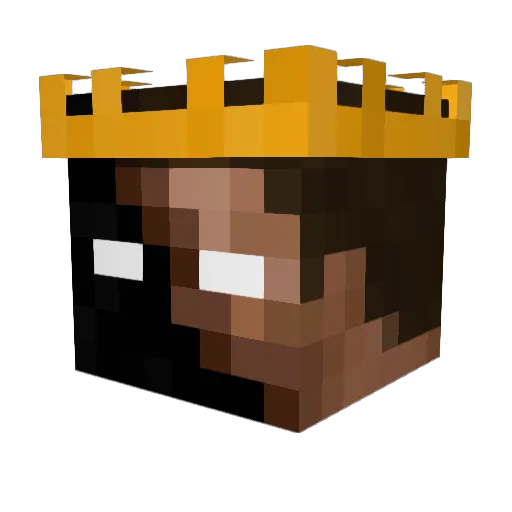 King_Justin420 Minecraft avatar head, 3D render