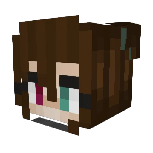 King_K0i Minecraft avatar head, 3D render