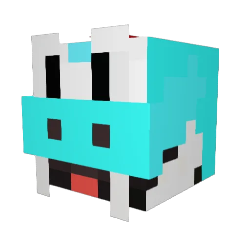King_Karnovore Minecraft avatar head, 3D render