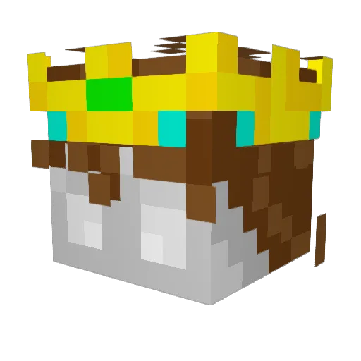 King_Konton Minecraft avatar head, 3D render