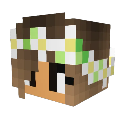 King_Kunta Minecraft avatar head, 3D render
