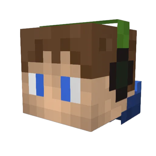 King_Kurti Minecraft avatar head, 3D render
