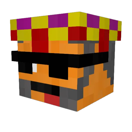 King_Mangolia Minecraft avatar head, 3D render
