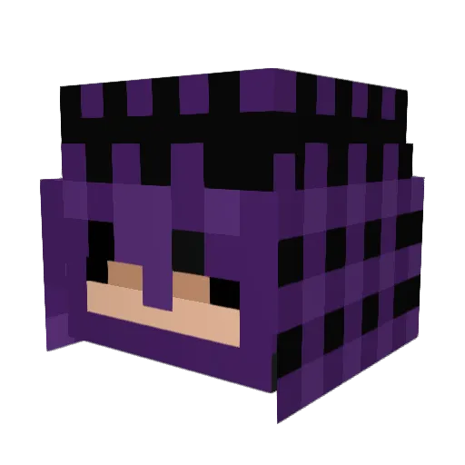 King_Memo Minecraft avatar head, 3D render