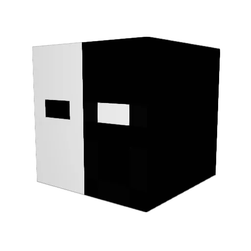 King_Menos Minecraft avatar head, 3D render