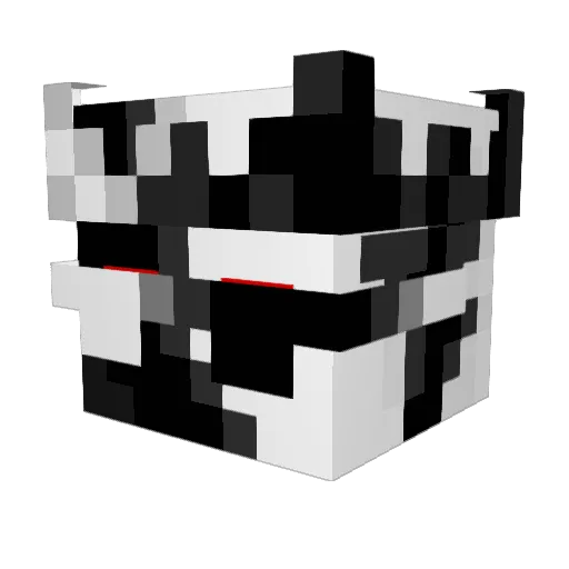 King_Null_CZ Minecraft avatar head, 3D render