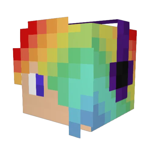 King_Of_Gay Minecraft avatar head, 3D render