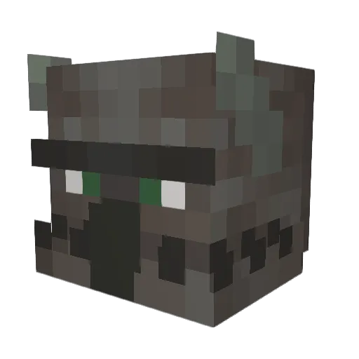 King_Of_Parrots Minecraft avatar head, 3D render