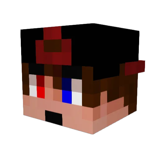 King_Of_Th3_Dead Minecraft avatar head, 3D render