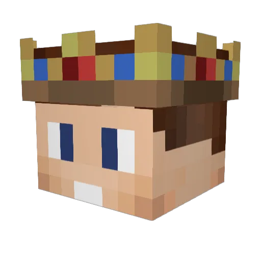 King_Ole Minecraft avatar head, 3D render