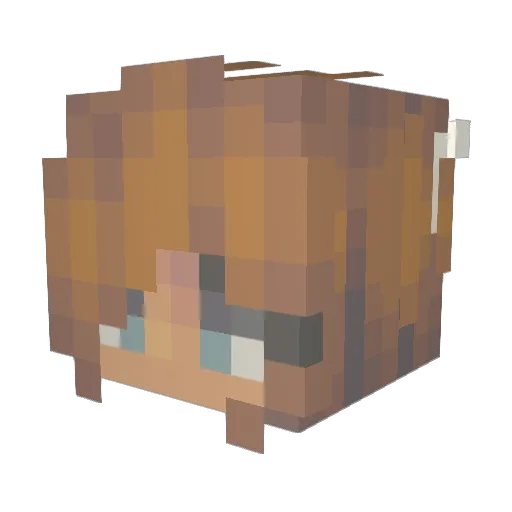 King_Onfroy Minecraft avatar head, 3D render