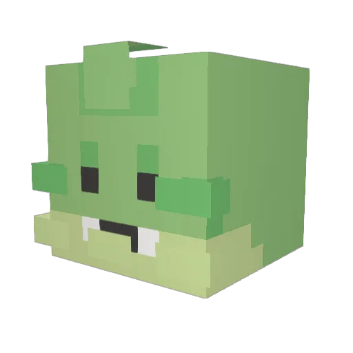 King_Peng Minecraft avatar head, 3D render