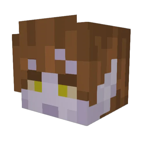 King_Pichu Minecraft avatar head, 3D render