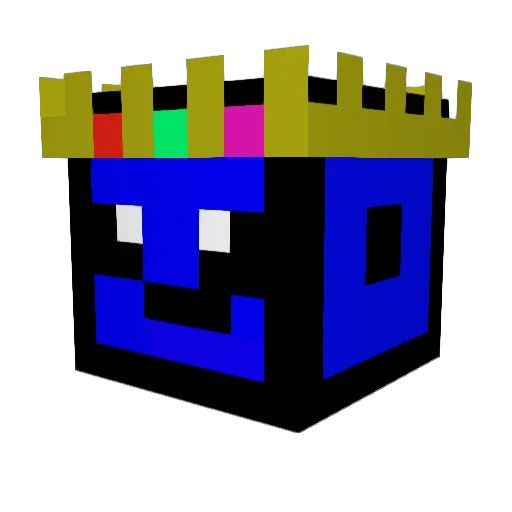 King_Randoms Minecraft avatar head, 3D render