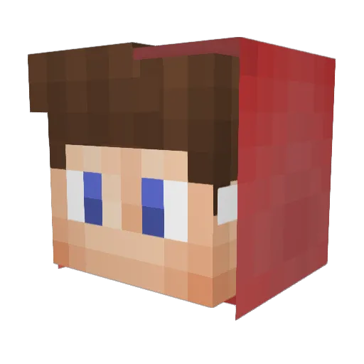 King_Rival Minecraft avatar head, 3D render