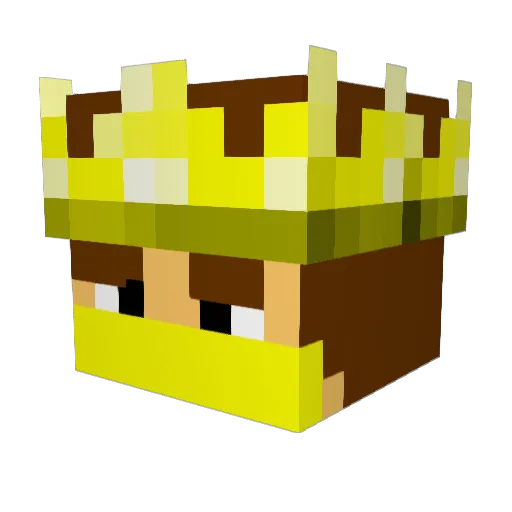 King_Rot Minecraft avatar head, 3D render